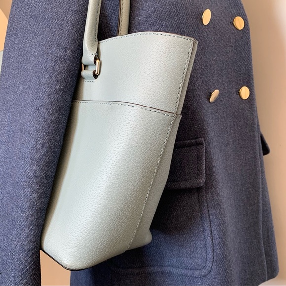 Medium Kate Spade Light Blue Leather Tote Bag - Picture 9 of 11